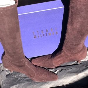 NEW Stuart Weitzman  stretch suede boots